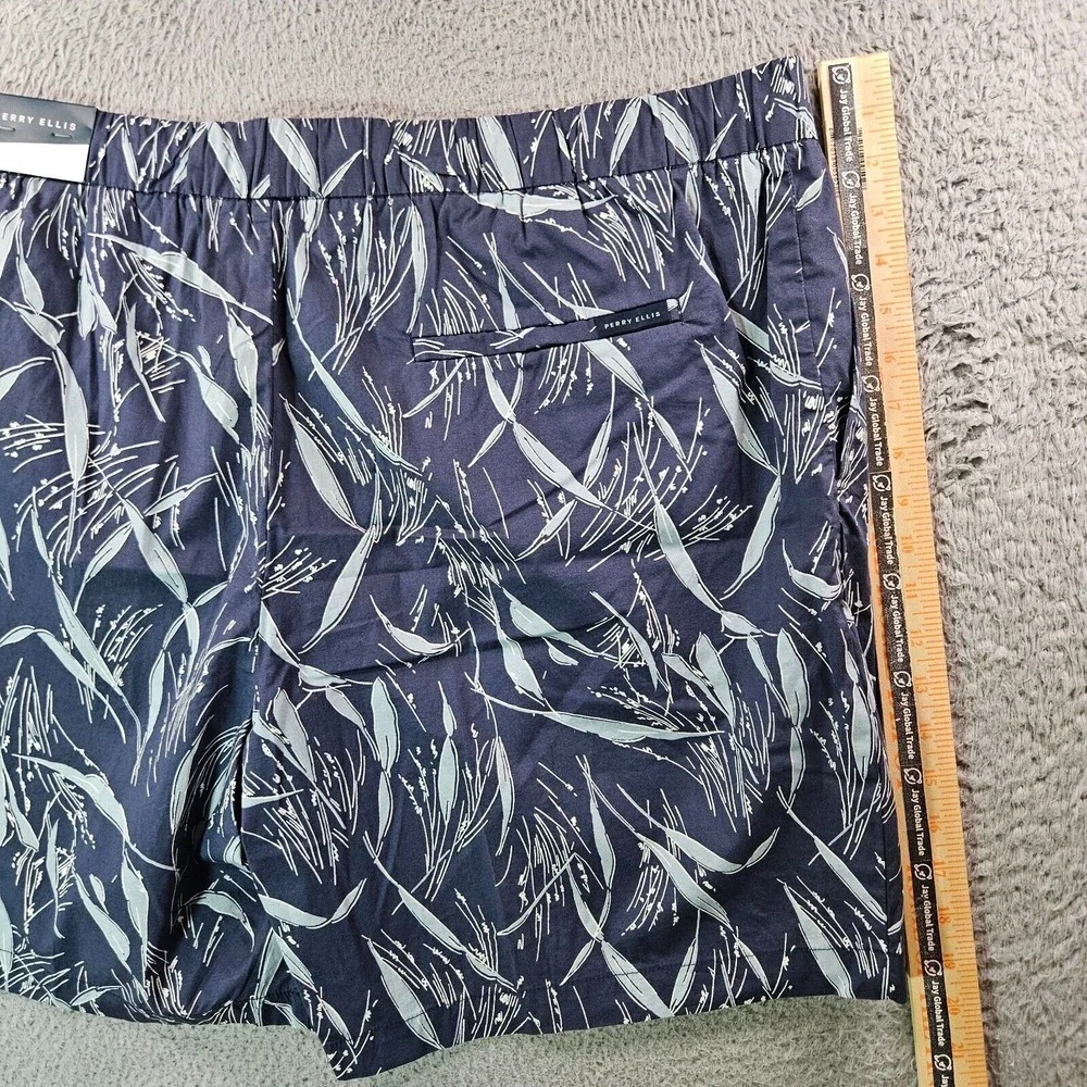 NWT Perry Ellis Swim Board Shorts Trunks Surf Men's XXL- NO Liner Leaf‎ Print